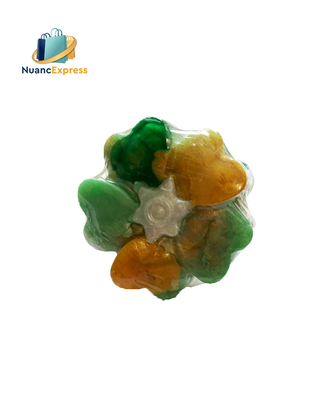 Savon Artisanal Multicolore en Forme de Fleur – Éclat et Fraîcheur