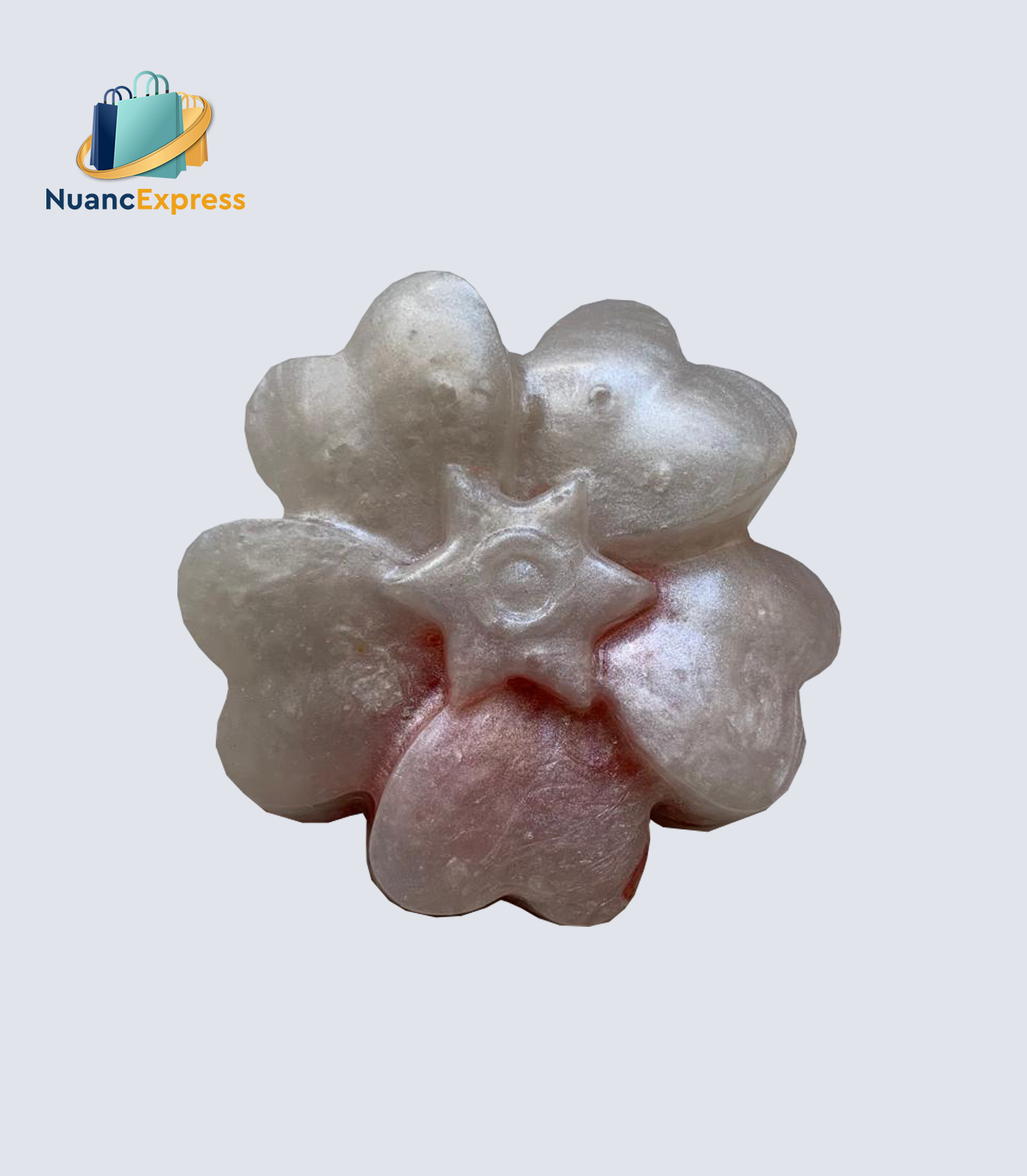 Savon rose et blanc au jasmin